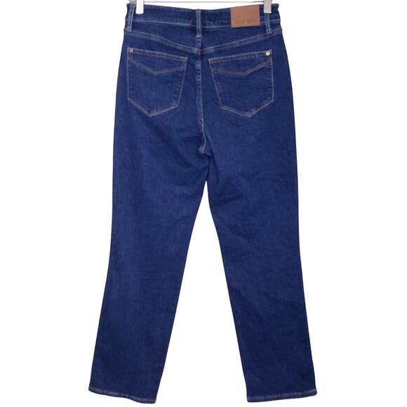 NWT JUDY BLUE High Waist Tummy Control Straight Leg Dark Blue Jeans Size 5/27 - Picture 6 of 11